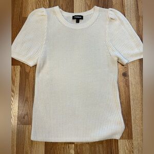 Express Ivory Knit Top - Like New Condition